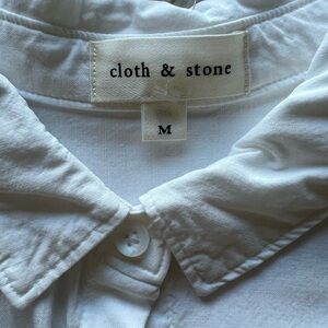 Cloth & Stone Crisp White Tencel Shirt
